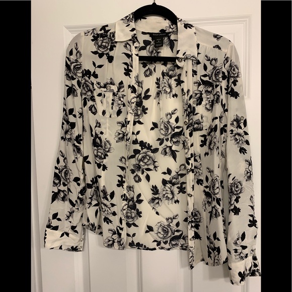 White House Black Market Tops - White House Black Market Silk button down blouse